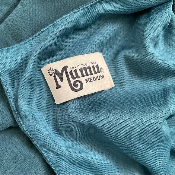 Show Me Your MuMu NWOT Jocelyn Maxi Dress Deep Jade M - Picture 6 of 8